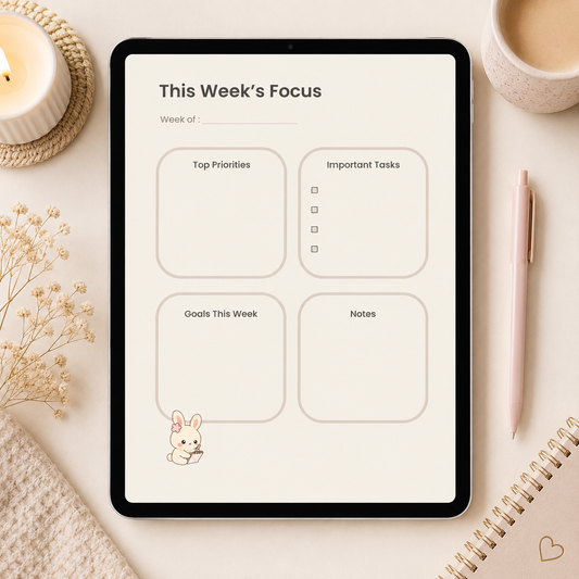 Bloomify Focus Planner (Digital PDF)